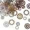 12 Packs: 90 ct. (1,080 total) Found Objects™ Antique Silver, Copper & Brass Gears by Bead Landing™